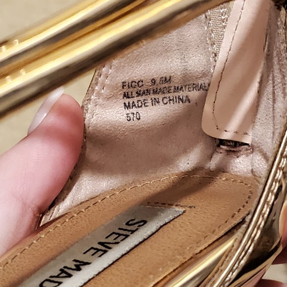 Steve madden gold strappy heels - Picture 2 of 3